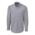 thumbnail image 2 of Men's Cutter & Buck Charcoal Houston Oilers Throwback Logo Easy Care Stretch Gingham Long Sleeve Button-Down Shirt, 2 of 3