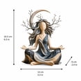 thumbnail image 2 of Moon Goddess Statue, Celestial Divine Feminine Resin Figurine Tabletop Desk Ornament for Home Office Shelf Decor, 2 of 6