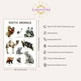 thumbnail image 3 of Eastern Print Educational Exotic Animals Poster, Toddler Activity Toys Decor, Preschool Poster, Kids Study Material Wall Art for Nursery, Classroom, Bedroom, Pre School Kids Learning, UNFRAMED 24x36, 3 of 4