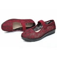 thumbnail image 2 of Missfiona Women’s Mary Jane Flats Cut Out Mary Jane shoes Round Toe Comfort Walking shoes(6.5,red), 2 of 6