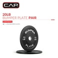 thumbnail image 3 of CAP Barbell Olympic Rubber Bumper Plate, PAIR (10lbx2), 3 of 8
