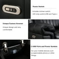 thumbnail image 5 of Hybition Power Reclining Sectional Sofa  PU Leather L-Shaped Sofa -Black, 5 of 8