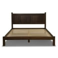 thumbnail image 3 of Grain Wood Furniture Shaker King Size Classic Pine Wood Standard Bed, Expresso, 3 of 9