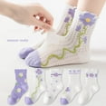 thumbnail image 6 of Ougyinr 1-12 Years Toddler Baby Socks Short Socks Thin Socks Kids Socks Cotton Socks Breathable Socks Cartoon Socks for Boys Girls 5 Pack, 6 of 9