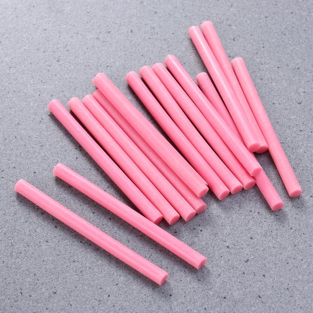 FOMIYES 20pcs Bulk Glue Sticks Pink Ethyl Polyacetate Adhesive for Repairing Plastic Bonding