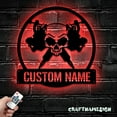 thumbnail image 3 of Craftnamesign Custom Tattoo Machine Artist Metal Wall Art LED Light, Custom Ink Studio Name Sign, 3 of 5