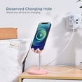 thumbnail image 4 of Cute Bunny Phone Stand, Angle Height Adjustable Cell Phone Stand For Desk, Thick Case Friendly Phone Holder Stand, Compatible With Iphone, Kindle, Ipad, Switch, Tablets, All Phones, 4 of 7