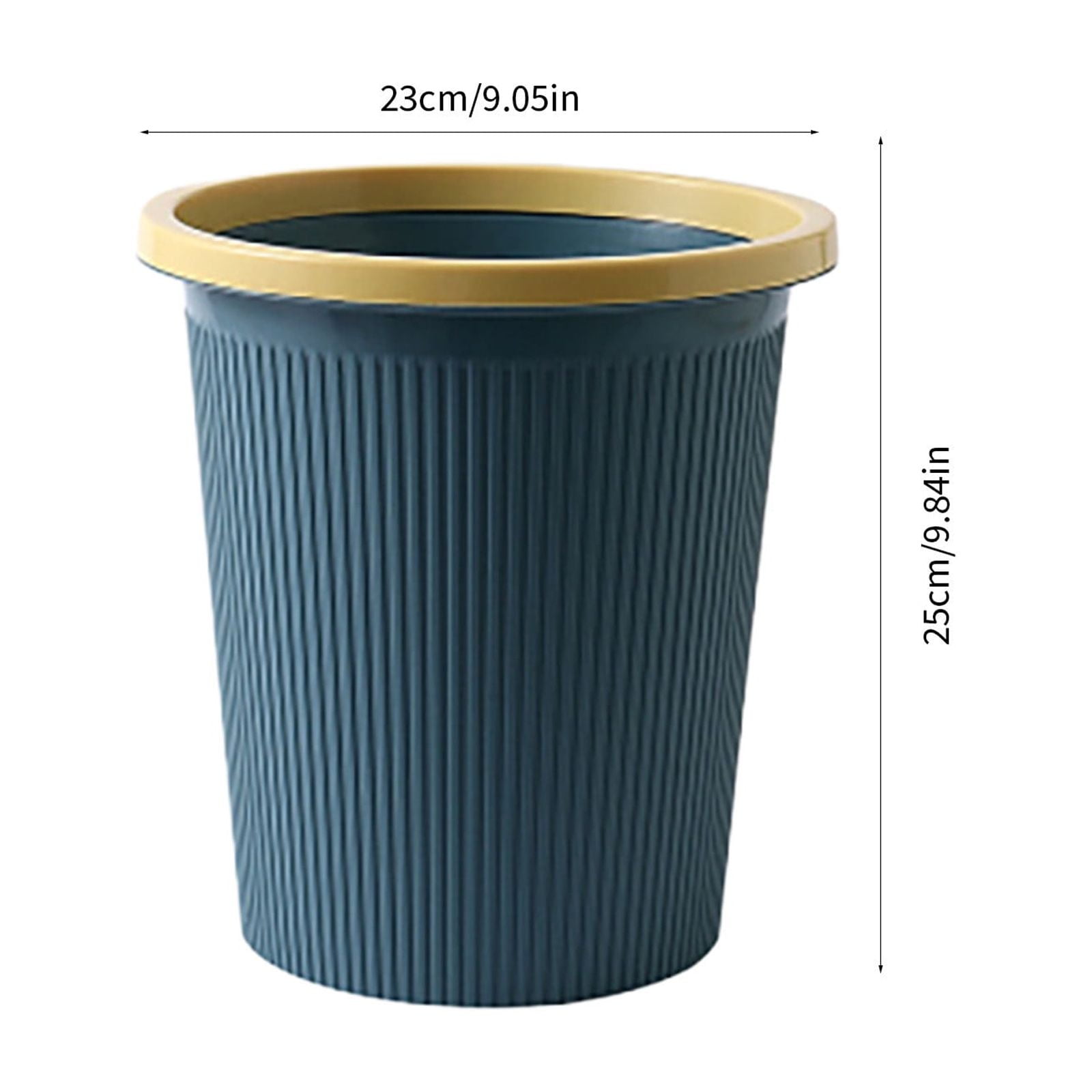 ufeghfjh Pressure Trash Can Garbage Bin for Bathroom Bedroom Office Kitchen Small Space Living 25x23x23cm 9.84x9.05x9.05in Dark Blue Light Blue Pink