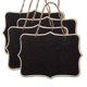 thumbnail image 1 of 4 PCS Mini Decorative Hanging Blackboard Double Sided Chalkboard Wedding Party Table Number Place Tag Message Board Signs Memo Board, 1 of 2