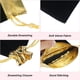 thumbnail image 3 of Bolsas de joyería de terciopelo, bolsas de joyería de terciopelo de 4,7x6 pulgadas, 10 bolsas de regalo con cordón para regalos de boda, Navidad (negro), 3 of 5