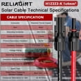 thumbnail image 5 of Solar Panel Cable Kit 2M - Extended Solar Panel Anti Rust, Anti Oxidation Tin Plated Copper Solar Cable -12 Awg Solar Cable -1500V Solar Wire, 5 of 5