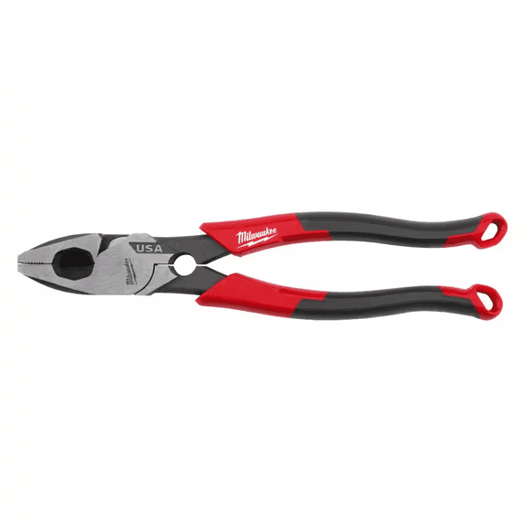 Milwaukee MT550T 9 in. Lineman's Pliers with Thread Cleaner / Fish Tape Puller and Comfort Grip