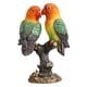 thumbnail image 5 of Estatuilla de loro, adorno de tortolitos, artesanías de recuerdo coleccionables, decoración de escritorio, decoración del hogar para estantería,, 5 of 9