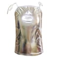 thumbnail image 3 of YOUYEDIAN Girls Shiny Metallic Sequin Spaghetti Straps Tops Kids Lace Up Sleeveless Y2K Streetwear T-Shirts Dancewear Tees (Silver, 11-12 Years), 3 of 4
