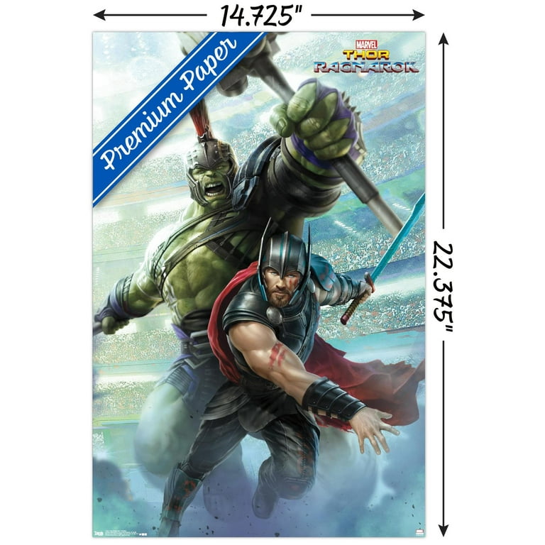 Marvel Cinematic Universe - Thor: Ragnarok - Warriors Wall Poster, 14.725 inch x 22.375 inch, EBPOD15193SPMEC