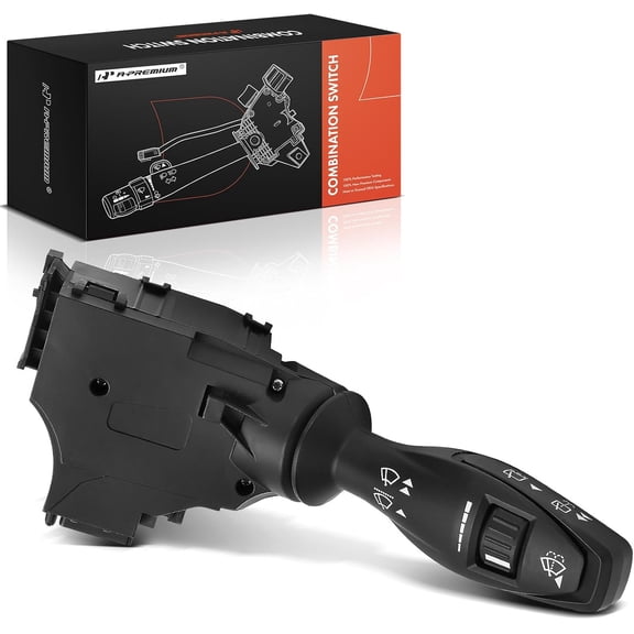 A-Premium Windshield Wiper and Washer Switch Assembly Compatible with Ford Fiesta 2011-2012 2014-2016