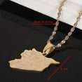 thumbnail image 4 of Stainless Steel SYRIA Map Flag Pendant Necklaces Syrians Jewelry, 4 of 4