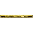 thumbnail image 2 of BUILDINGSIGNS.COM 2PCS - Automatic Sliding Doors Sticker Sign (with Directional Arrows) 2-Sided Window Sticker Decal Sign (YellowBlack, 2X24 INCH, Vinyl Sticker)(ref-2022-4), 2 of 3