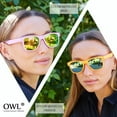 thumbnail image 6 of Retro Sunglasses - Matte-Yellow Frame / Mirror Lens, 6 of 6