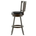 thumbnail image 4 of Furniture of America Hillcrest Wood 29-in Swivel Barstool, Cherry, 4 of 6