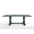 thumbnail image 3 of Wooden Rectangular Dining Table With Trestle Base, Gray, 3 of 18