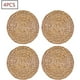 thumbnail image 1 of Juego de 4 manteles individuales redondos de jacinto de agua trenzados, 30 cm Xemadio LL-1537, 1 of 5