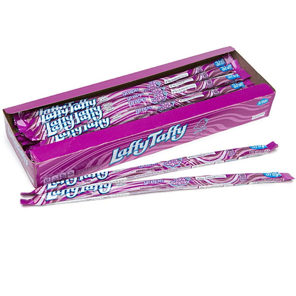 Laffy Taffy Rope Grape Flavor (Box of 24 Ropes)