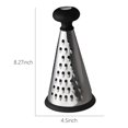 thumbnail image 3 of Stainless Steel Vegetable Slicer, Box Grater for Cheese, Ginger, and Carrots, Dishwasher Safe Kitchen Grater, Three-sided Conical Planer for Fruits and Vegetables, by FAJHHA, 3 of 8