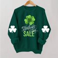 thumbnail image 1 of Herrnalise - Sudadera con estampado de trébol del Día de San Patricio para mujer, sudadera con trébol irlandés, suéter holgado de manga larga, prepárate para la grandeza por menos, 1 of 4