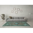 thumbnail image 3 of Ahgly Company Indoor Rectangle Persian Light Blue Traditional Area Rugs, 8' x 10', 3 of 4