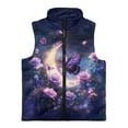 thumbnail image 4 of Pzuqiu Butterfly Girls Zip Up Sleeveless Vest Warm Vest Clothes Winter Lightweight Sleeveless Fleece Jacket with Pocket Fashion Fall Outerwear Versatile for Everyday Wear, 4 of 7