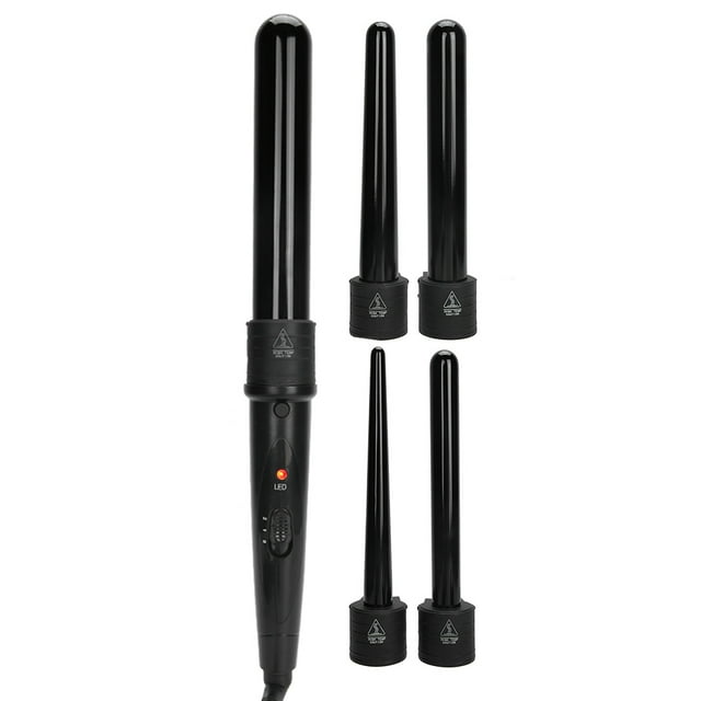 Rizador 5 en 1, Cable de Alimentación Giratorio de 360 de Calentamiento RÁPIDO AJUSTABLE CON LED, TEMPERATURA CONSTANTE INTELIGENTE PARA EL HOGAR Y LA