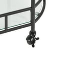 thumbnail image 4 of Better Homes & Gardens Black Metal and Glass Serving Bar Cart, 4 of 6