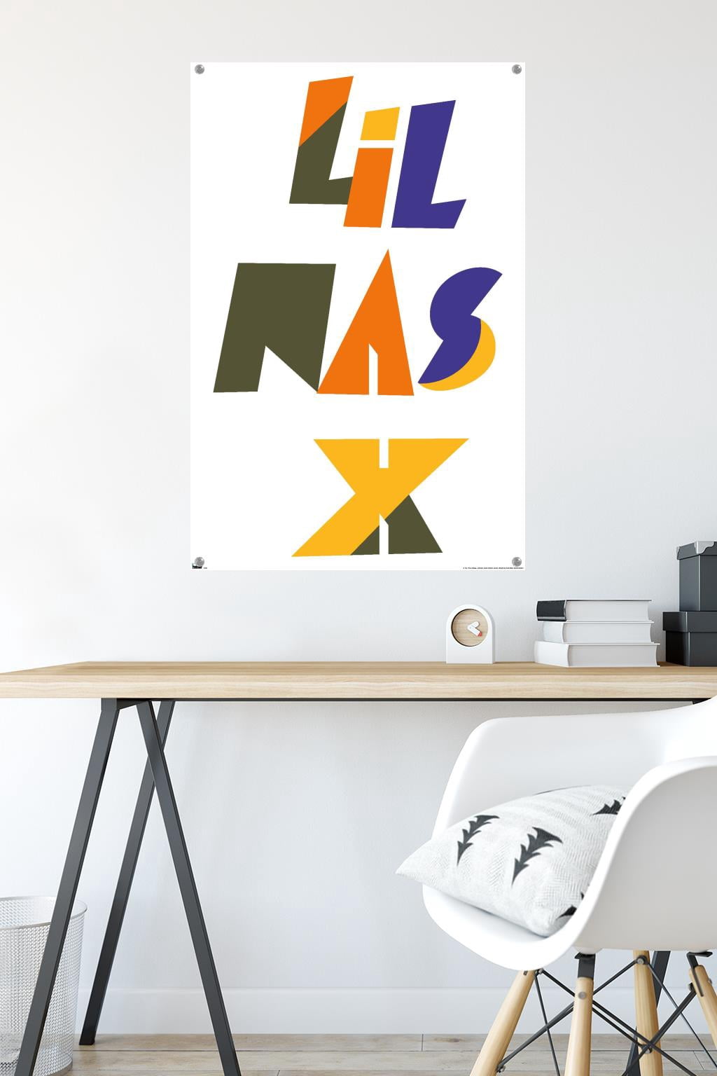 Lil Nas - Logo Wall Poster with Pushpins, 22.375" x 34"