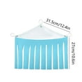 thumbnail image 3 of Blukids Hamster Hideout, Small Animal Hideaway Tent Fleece Forest Pet Cage Accessories Nest Bedding for Chinchilla Guinea Pig Hedgehog Rat Squirrel Ferret Dwarf Bunny(Blue), 3 of 6