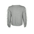 thumbnail image 2 of Rachel Roy Womens Ruffled Sweatshirt, Grey, M., 2 of 3