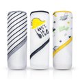 thumbnail image 1 of Modern Baby Hooded Baby Towels 3 Pack Set of Infant Girl Baby Bath Towels, 1 of 7