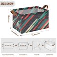 thumbnail image 7 of Yayeee Foldable Storage Basket for Shelves with Handles Waterproof Cloth Bins, Abstract Stripes, 7 of 7
