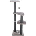 thumbnail image 6 of TRIXIE Altea Plush 3-Level 46.1" Cat Tree with Sisal Scratching Posts & Cat Toy, Dark Gray, 6 of 10