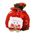 thumbnail image 2 of Christmas Gift Bags Drawstring Xmas Candy Bags Santa Sack Backpack for Christmas Party Favor 3PCS Apple Bags for Kids Colleagues Friends Families，Type A Fawn, 2 of 4