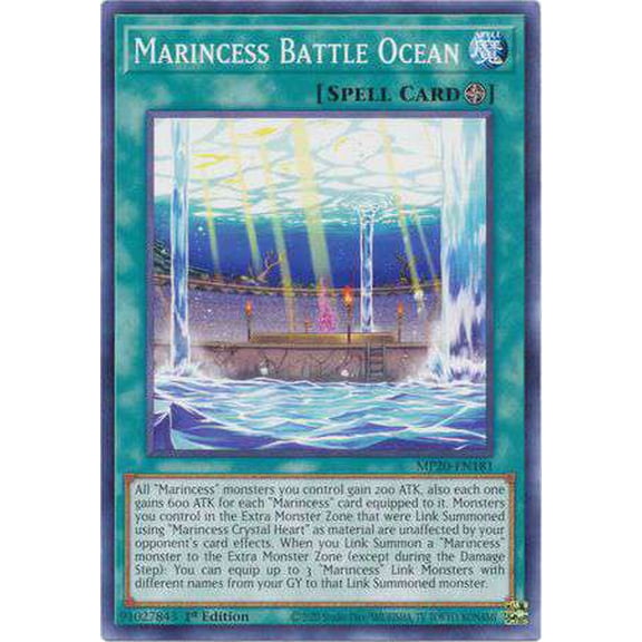 YuGiOh 2020 Tin of Lost Memories Common Marincess Battle Ocean MP20-EN181