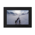 thumbnail image 1 of Perro animal nieve Husky picture Marco de Fotos de escritorio imagen Arte Negro Pintura 5x7 pulgadas, 1 of 4