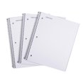 thumbnail image 1 of Mintra Office Durable Spiral Notebooks, 1 Subject, (White, College Ruled 3 pack), 100 Sheets, Poly Pocket, Moisture Resistant Cover, Strong Chipboard back, For School, Office, Business, 1 of 5
