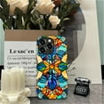 thumbnail image 7 of FKBRCL4U Compatible with iPhone 13 Pro Max Matte Case, Stained Glass Windows Colorful Mosaic Pattern for Girl Full Body Design Soft Silicone Drop Shock Scratch Protection for iPhone 13 Pro Max, 7 of 7