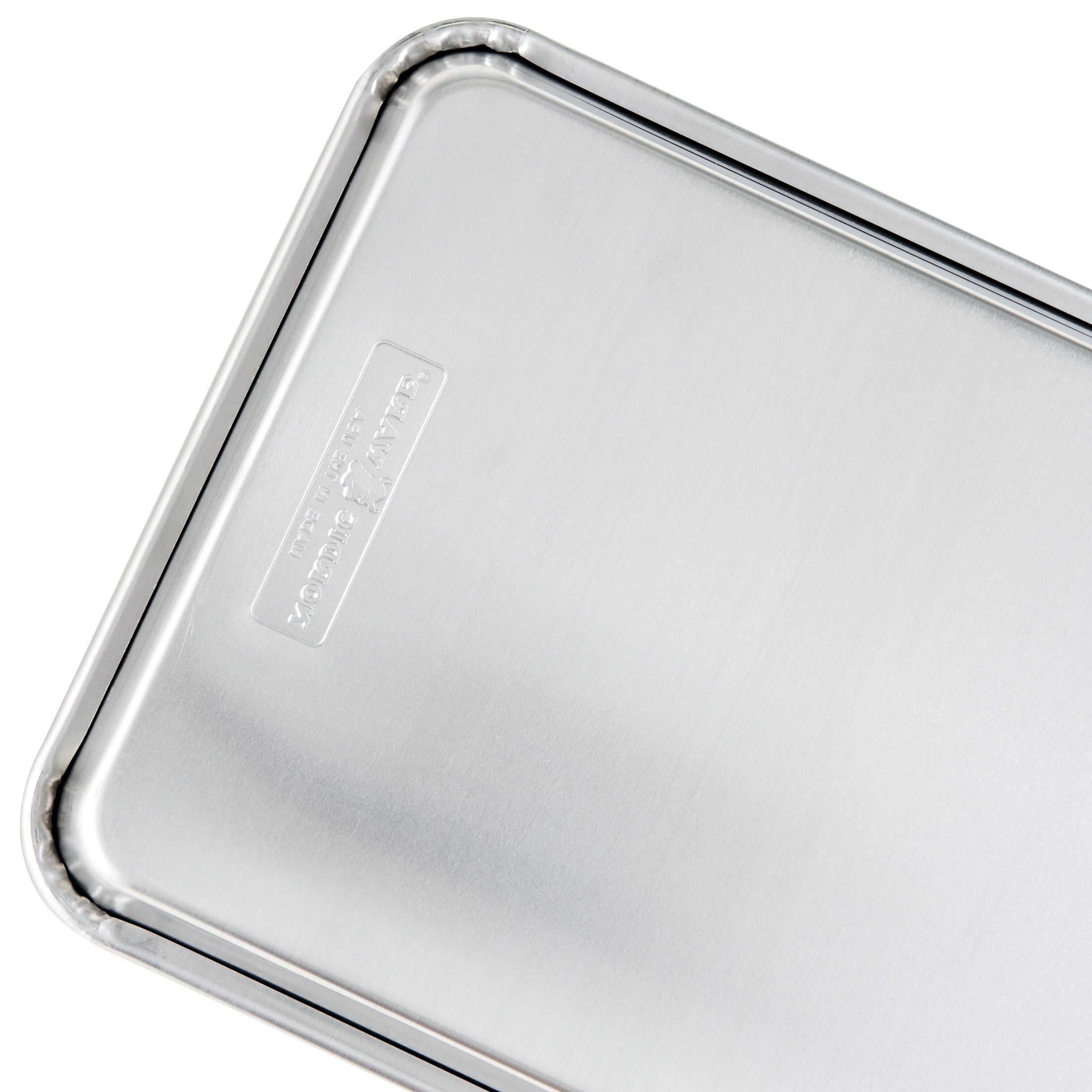 Nordic Ware Naturals Aluminum 4 Pack 1/8 Sheets, 10.1 x 7 x 1.1, Silver  