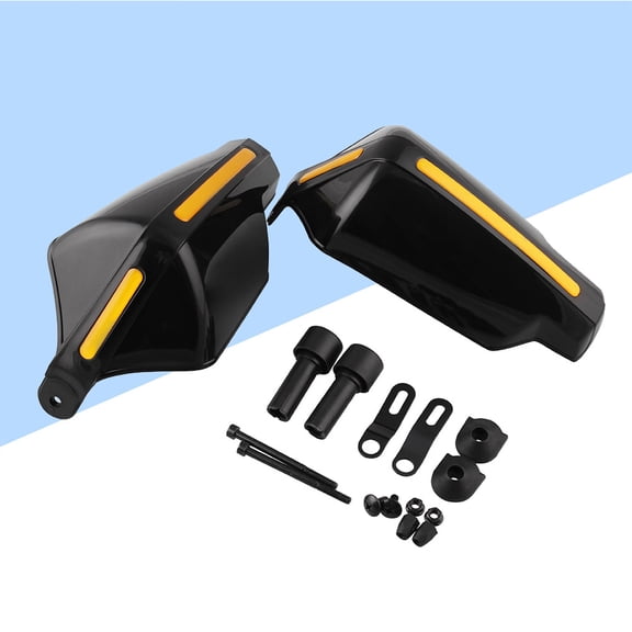 YOSADIER Motorcycle Handguard Black Handlebar Guards Vibration Reduction 1 Pair
