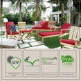 thumbnail image 6 of Ebony Outdoor Settee Cushion 19 x 19 in Solid Black, 6 of 6
