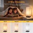 thumbnail image 4 of DAYBETTER Table Lamp for Bedroom,Bedside Table Lamp with 3 color temperatures, Minimalist Night Stand Light for Living Room, Office, Bulb Included, 4 of 7
