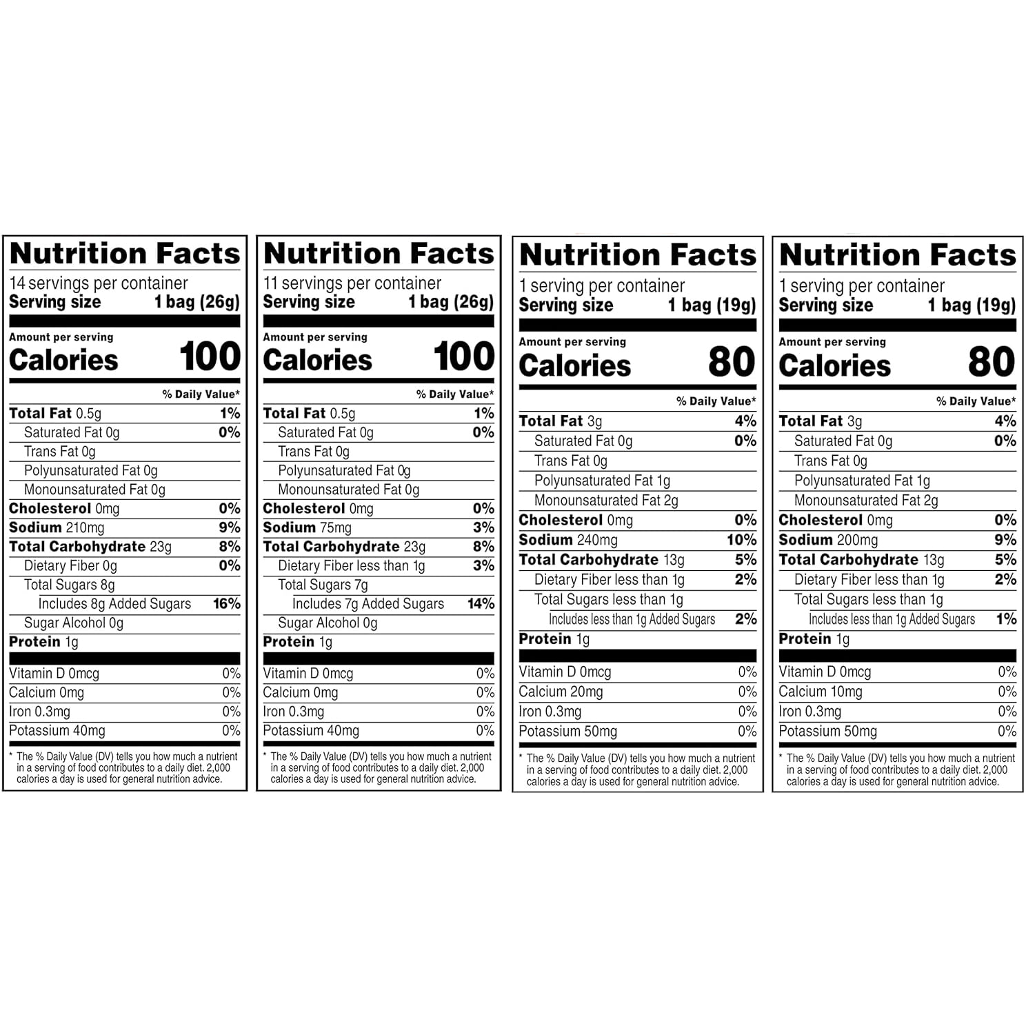 Quaker Rice Crisps, Gluten Free, HYZ01 4 Flavor Sweet and Savory Variety Mix, Single Serve, 30 count