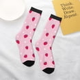 thumbnail image 4 of Uemuo Strawberry And Heart Printed Kids Boys Socks Seamless Crew Socks Crazy Funny Athletic Sport Socks for Children, 4 of 6